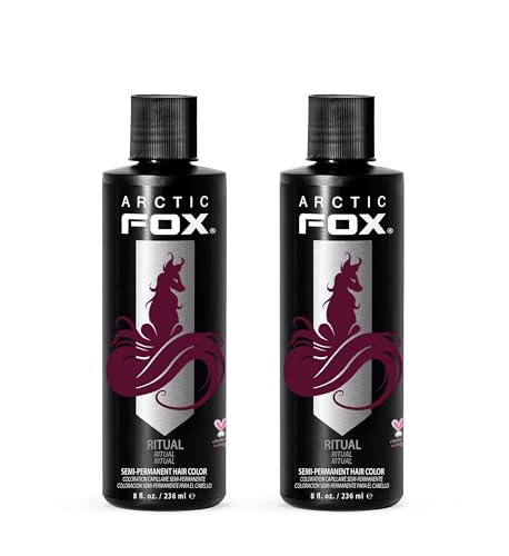 ARCTIC FOX Semi-Permanent Hair Dye Ritual - Burgundy Red - 2 x 8 oz