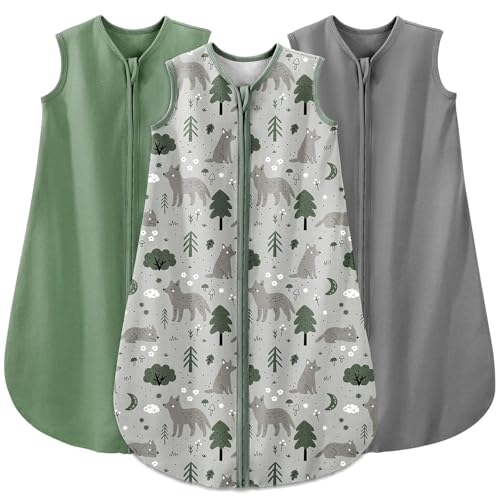 Yoofoss Baby Sleep Sack 24-36 Month 0.5TOG 100% Organic Cotton 2-Way Zipper