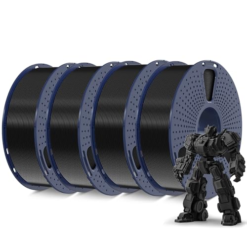 SUNLU 3D Printer Filament PLA Plus 1.75mm Black 4KG