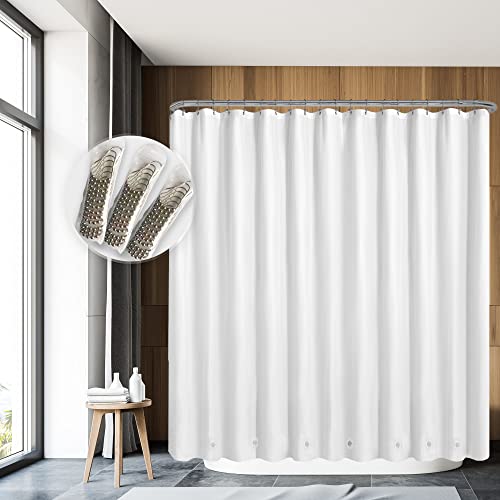 Barossa Design Clawfoot Tub Shower Curtain Liner 180x70, White