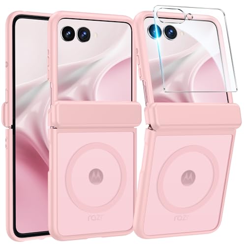 FNTCASE for Motorola Razr 2026/2025 Case, Fit for Magsafe, Hinge Protection