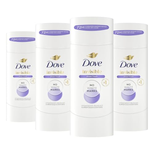 Dove Invisible Antiperspirant Sheer Fresh No White Marks 4PK 2.6 oz