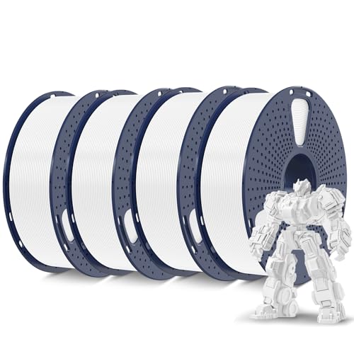 SUNLU 3D Printer Filament PLA Plus 1.75mm White 4KG
