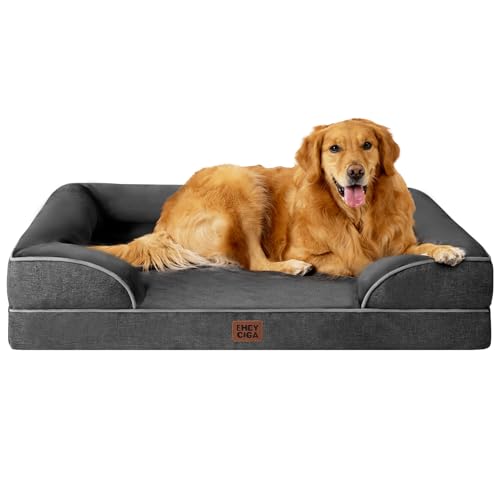 EHEYCIGA Orthopedic Dog Beds Large Sized Dog, Waterproof Washable Pet Bed