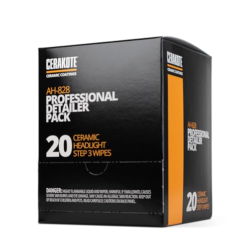 CERAKOTE® Ceramic Headlight Restoration Detailer Pack, 20 Wipes