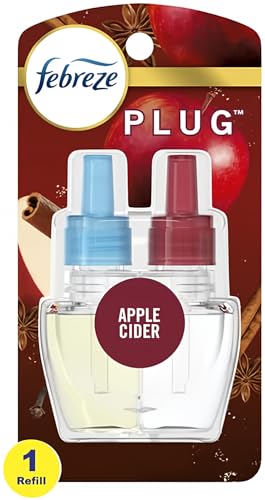 Febreze Plug In Air Freshener Odor-Fighting Scented Oil Refill Baked Cinnamon Apples 1 Refill