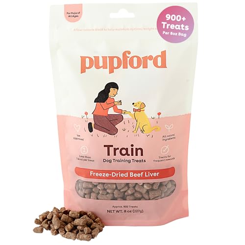 Pupford Freeze Dried Training Treats for Dogs & Puppies (Beef Liver, 8 oz)