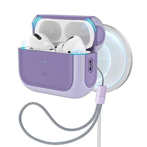 ESR for AirPods Pro 2 Case, Compatible with MagSafe, Purple