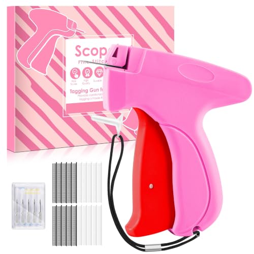 Stitch Gun for Clothes - Handheld Stitch Gun Quick Clothing Fixer - Tagging Gun - Includes 6 Needle, 1000 Black Fasteners & 1