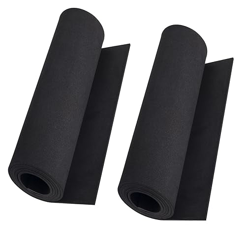2-Pack Black Eva Foam Sheets roll, Premium eva Craft Foam 3mm Thick, 13.9" x 59", High Density 86kg/m3 for Halloween Cosplay 