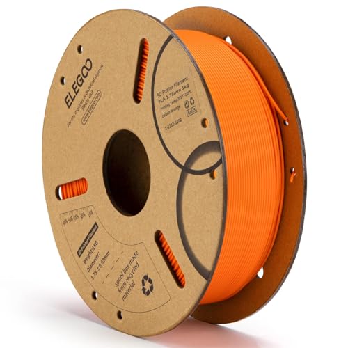 ELEGOO PLA 3D Printer Filament 1.75mm Orange 1KG