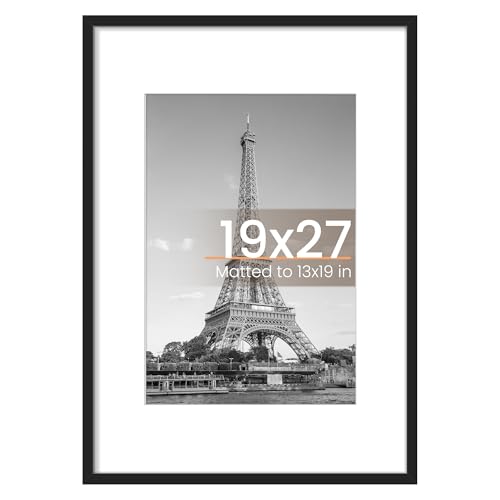 upsimples 19x27 Picture Frame, Wall Decor Poster Frames, Black 1 Pack