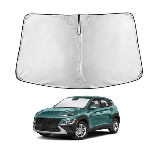 EcoNour Windshield Sunshade Compatible for Hyundai Kona 2018-2021 2022 2023