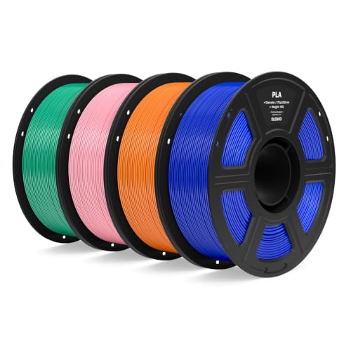 ELEGOO PLA 3D Printer Filament Bundle 4KG Dark Blue/Orange/Pink/Sea Green