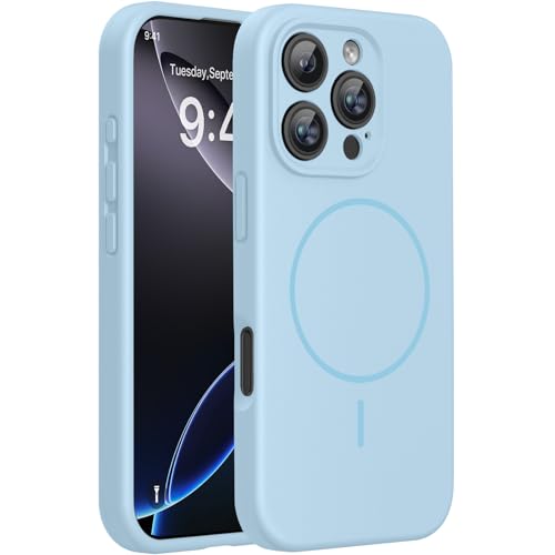 Miracase Silicone & Magnetic for iPhone 16 Pro Max Case, Clove Purple