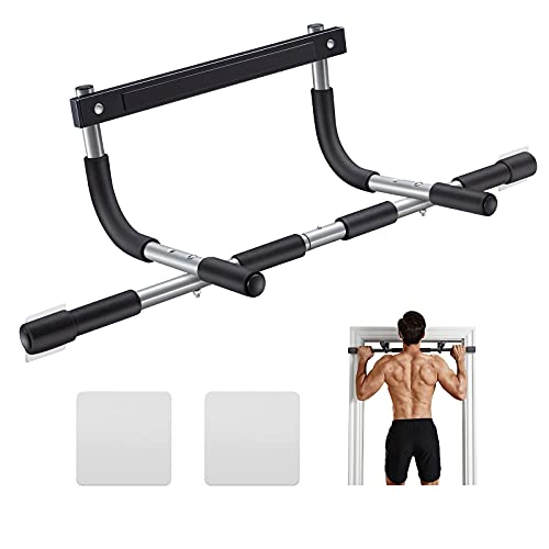 ALLY PEAKS Pull Up Bar Thickened Steel Pipe Super Heavy Duty Steel Frame Upper Workout Bar| Multi-Grip Strength for Doorway |