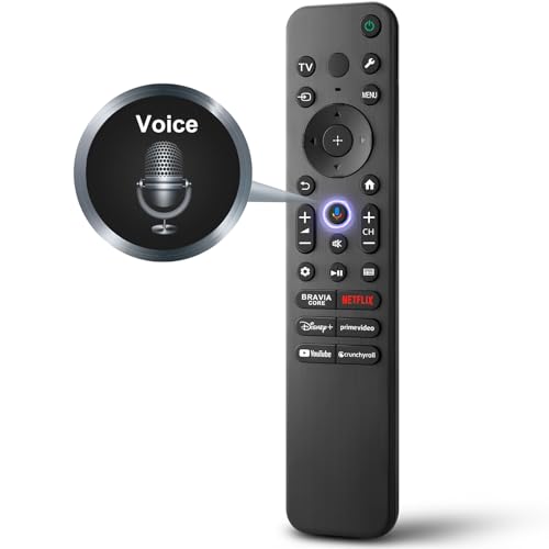 for Sony-TV-Remote-Control, Replacement for Sony Bravia TV Remote for All Smart LED OLED Series TVs with Voice Control, 1-Yea