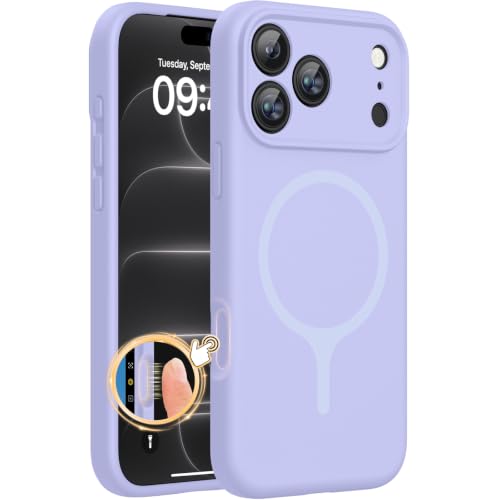 Miracase Silicone & Magnetic for iPhone 18 Pro Max Case, Light Purple