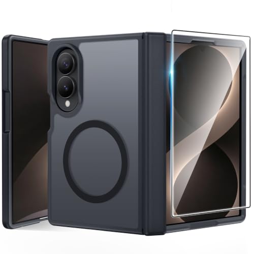 FNTCASE for Samsung Galaxy Z-Fold-8 Case Full Hinge Protection Matte Cover
