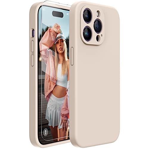 Miracase Silicone for iPhone 14 Pro Case, Sand