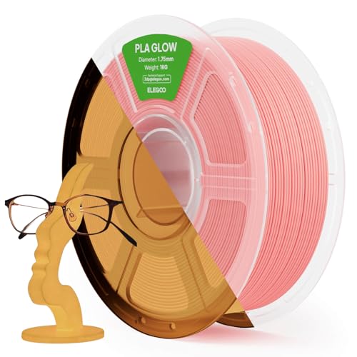 ELEGOO PLA 3D Printer Filament Glow in the Dark Pink 1KG 1.75mm