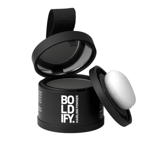 Boldify Hairline Powder, Root Touch Up Hair Color Dark Gray 4g