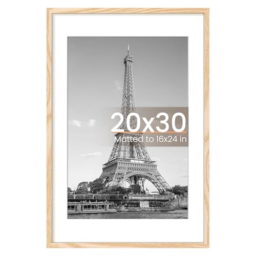 upsimples 20x30 Picture Frame, Wall Poster Frames, Natural Style 1Pcs