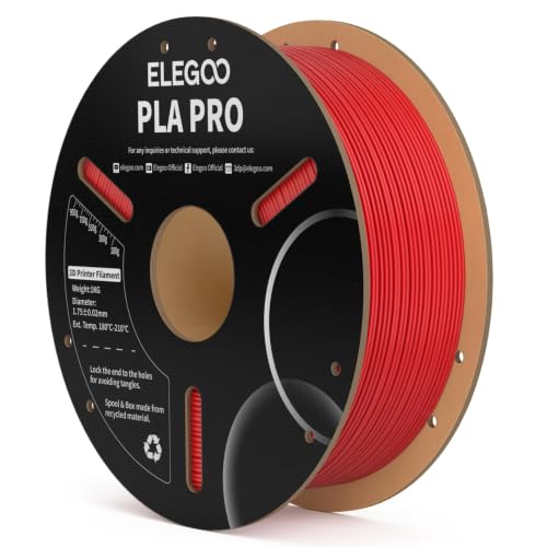 ELEGOO PLA 3D Printer Filament 1.75mm True Red 1KG