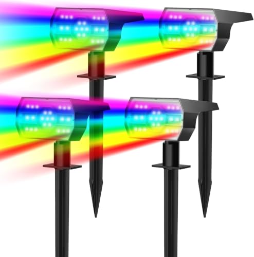 NYMPHY Solar Color Changing Lights - 4 Pack (Multicolor)