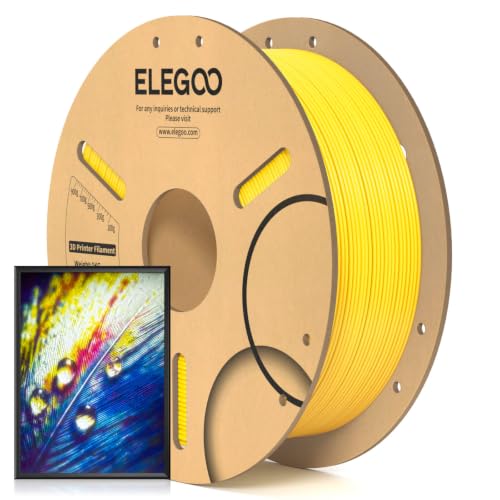 ELEGOO PLA 3D Printer Filament 1.75mm Rilievo Yellow 1KG