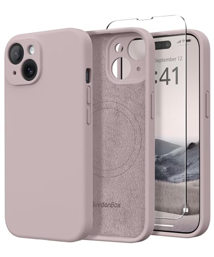 SuydanBox Magnetic for iPhone 14 Case Silicone Hazel