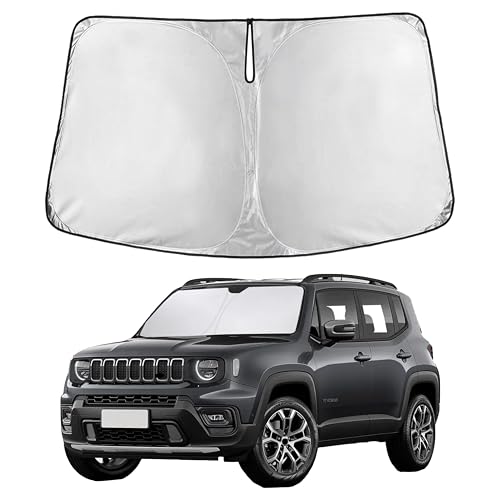 EcoNour Windshield Sunshade Compatible for Jeep Renegade 2015-2023 2024