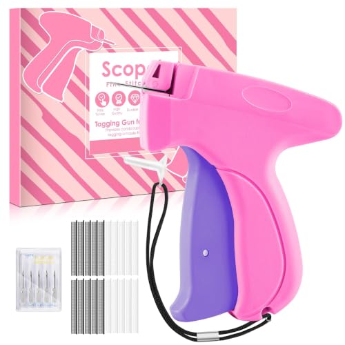Stitch Gun for Clothes - Handheld Stitch Gun Quick Clothing Fixer - Mini Sewing Kit Micro Tagging Gun - Includes 6 Needle, 10