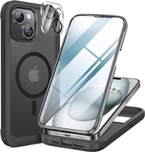 miracase Magnetic for iPhone 15 Plus Case 6.7'' [Compatible with Magsafe] only for 15 Plus Phone Case Cover with Built-in 9H 