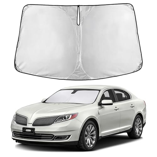 EcoNour Windshield Sunshade Compatible for Lincoln MKS 2009-2014 2015 2016