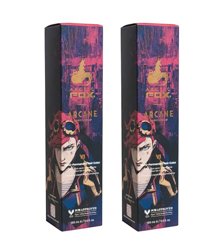 ARCTIC FOX Arcane VI Semi Permanent Hair Dye - Vegan Pink - 2 x 5.6 fl oz