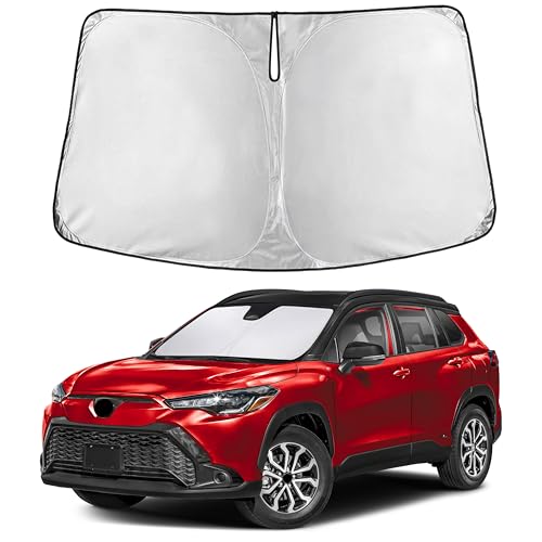 EcoNour Windshield Sunshade Compatible for Toyota Corolla Cross 2022-2026
