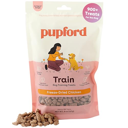 Pupford Freeze Dried Training Treats for Dogs & Puppies (Chicken, 8 oz)