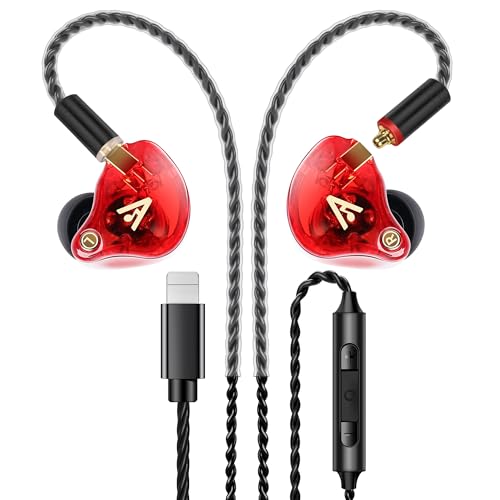 Audiovance Vibes 202ML HiFi Wired Earbuds for iPhone 14/13/12/11/X, Pro Max