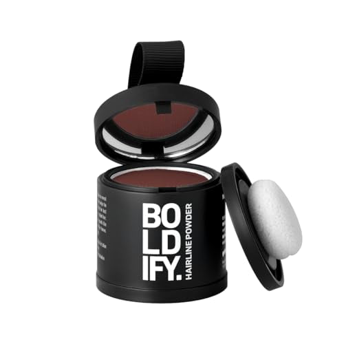 Boldify Hairline Powder, Root Touch Up Hair Color Auburn 10g