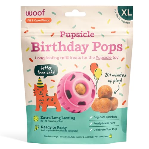 WOOF Pupsicle Birthday Refill Pops Dog Treats, XL