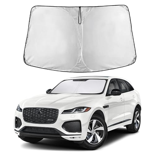 EcoNour Windshield Sunshade Compatible for Jaguar FPace 2016-2023 2024 2025