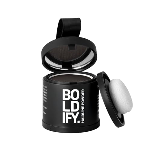 Boldify Hairline Powder, Root Touch Up Hair Color Ash Brown 10g