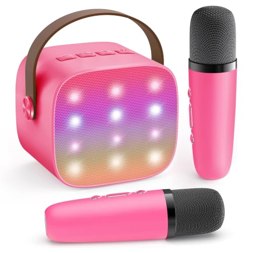 YLL Mini Karaoke Machine for Kids, Toy Birthday Gifts for Girls Ages 4-12