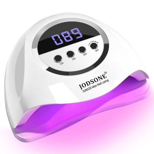 JODSONE U V LED Nail Lamp 320W, Nail Dryer for Gel Polish, Gel Nail Lamp with 72 Light Beads, Led Nail Light for Nails with A