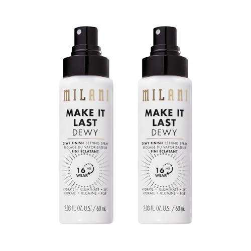 Milani Make It Last Dewy Setting Spray for Makeup - Dewy Finish 2-Pack