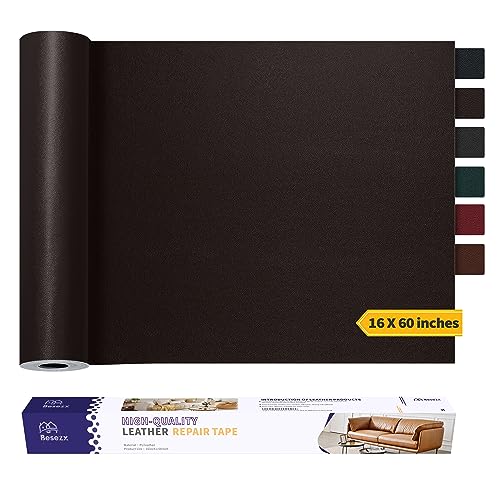 Leather Repair Patch Tape Kit, Self Adhesive Leather Repair for Furniture, Couch, Sofa, Car Seats,Office Chair,Vinyl Repair K