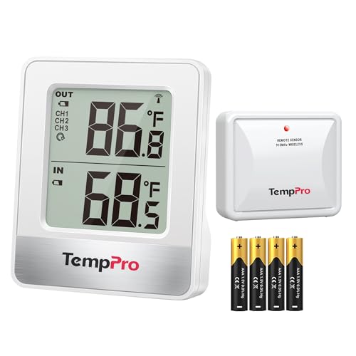 TempPro TempAir 500FT Indoor Outdoor Thermometer Wireless
