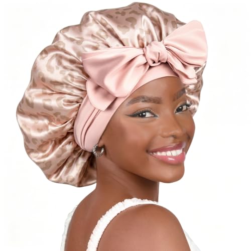 YANIBEST Adjustable Soft Satin Bonnet Sleeping Reduce Frizz, Double Layer