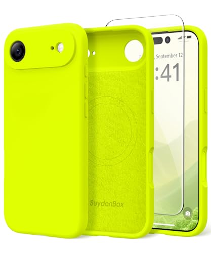 SuydanBox Magnetic for iPhone Air Case Silicone Fluorescent Green
